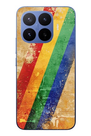 Xiaomi 17T Pro
 Uyumlu Yan Gökkuşağı Baskılı Silikon Kılıf