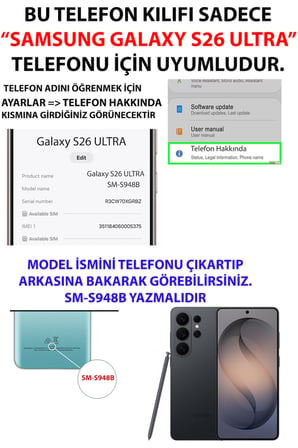 Samsung Galaxy S26 Ultra Uyumlu Mor Kalpler Tasarımlı Baskılı Silikon Kılıf