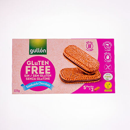 Gullon Glutensi̇z Çi̇kolata Aromalı Sandvi̇ç Bisküvi̇ 225 Gr