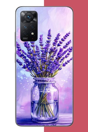 Redmi Note 11 PRO 4G Uyumlu lavanta Baskılı Silikon Kılıf