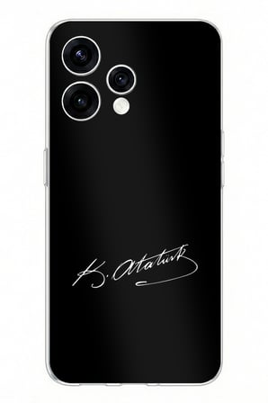 OPPO Reno 15 - Reno 15F Uyumlu Atanın İzi İmza Baskılı Silikon Kılıf