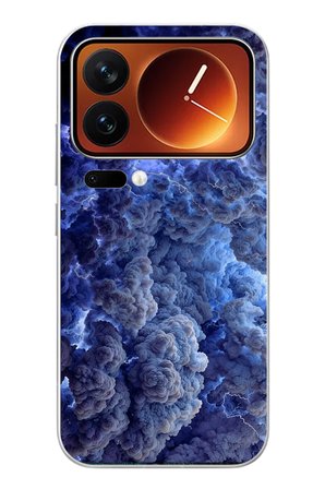 Xiaomi 17 Pro Max Uyumlu Mor Bulutlar Baskılı Silikon Kılıf