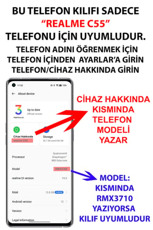 Realme C55 Uyumlu Sulu Boya Sahil ve Deniz Manzaralı Baskılı Silikon Kılıf