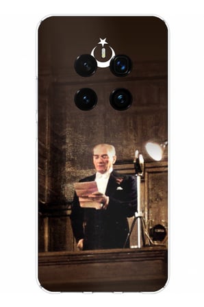 Honor Magic 7 PRO Uyumlu Atatürk İlk Meclis Konuşması Baskılı Silikon Kılıf