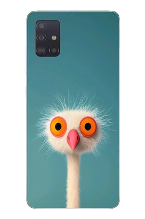 Samsung Galaxy A51 Uyumlu Şaşkın Hayvan Baskılı Silikon Kılıf