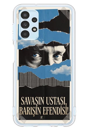 Samsung Galaxy A13 Uyumlu Savaşın Ustası Atatürk Baskılı Silikon Kılıf
