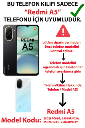 Redmi A5 Uyumlu Atatürk Portre Kolaj Baskılı Silikon Kılıf