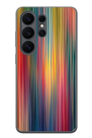 Samsung Galaxy S26 Ultra Uyumlu Gökkuşağı Karışımı Baskılı Silikon Kılıf