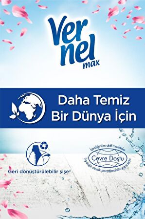 Vernel Max Taze Gül Beyazlar ve Renkliler İçin Konsantre Yumuşatıcı 2 x 1140 ml 120 Yıkama