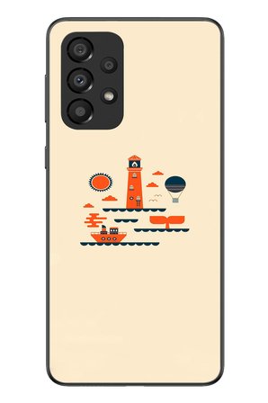 Samsung Galaxy A33 Uyumlu Sade Tatil Baskılı Silikon Kılıf
