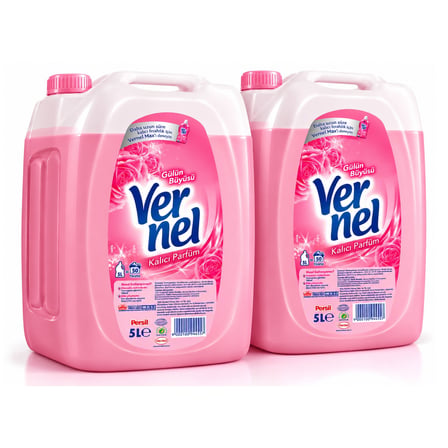 Vernel Çamaşır Yumuşatıcı 5 Lt Gülün Büyüsü 2 li