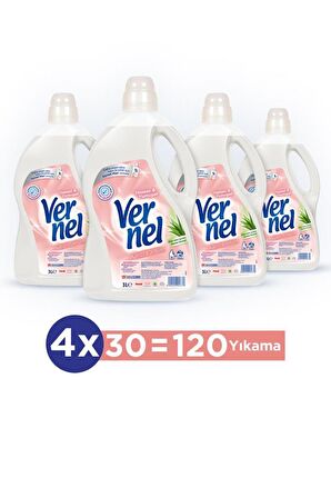 Vernel Çamaşır Yumuşatıcısı Hassas & Yumuşak 4 X 5 L