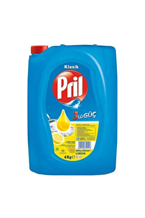 Elde Bulaşık Deterjanı Üç Etkili Güç Limon 4 Kg