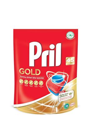 Pril Gold 90 Yıkama Tablet Bulaşık Makinesi Deterjanı 2x45 Adet 