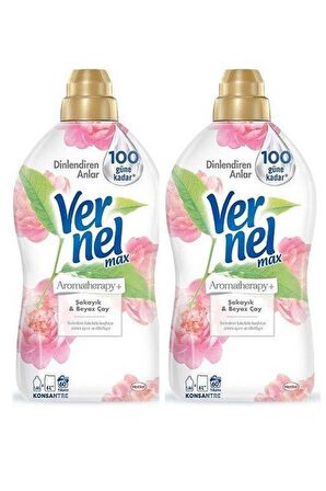 Vernel Max 2'li  Şakayık Beyaz Çay Yumuşatıcı 60 Yıkama 1440 ml