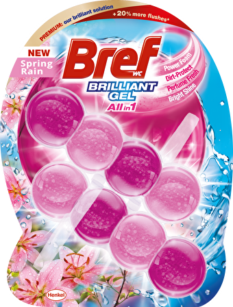 Bref WC Brilliant Gel Duopack Tuvalet Bloğu Çiçek