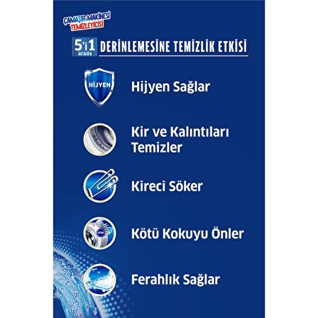 K2R 4x75 gr Toz Çamaşır Makinesi Temizleyici