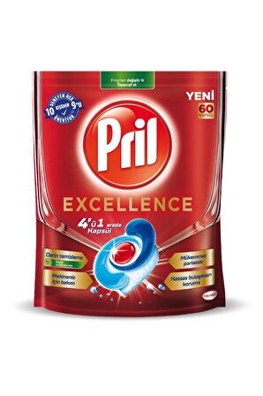 Pril Excellence Bulaşık Makinesi Tableti 2x60'lı 