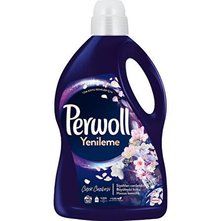 Perwoll Renk Koruma & Çiçek Kokulu Siyahlar için Sıvı Deterjan 50 Yıkama 2.75 lt