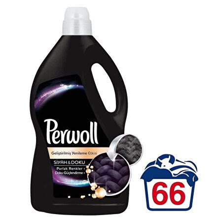 Perwoll Sıvı Çamaşır Deterjanı Siyahlar 4 Litre (66 Yıkama) 