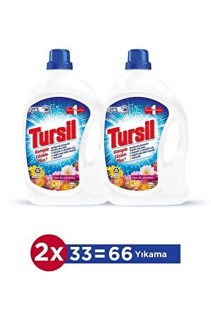 Tursil Sıvı Çamaşır Deterjanı 2x 2145 ML (66) Yıkama 