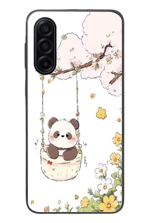 Samsung Galaxy A17 Uyumlu Sallanan Panda Baskılı Silikon Kılıf