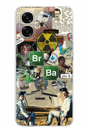 Oppo A6T - A6X Uyumlu Breaking Bad Kolaj Baskılı Silikon Kılıf