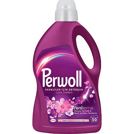 Perwoll Hassas Sıvı Çamaşır Deterjanı Yenileme & Çiçek Cazibesi 2.75 Lt