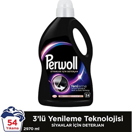 Perwoll Yenileme&Onarım Siyah 2.97L (54 Yıkama)