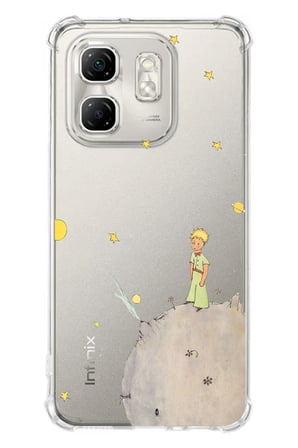 Infinix Hot 50i - Smart 9 Uyumlu Küçük Prens Tasarımlı Baskılı Silikon Kılıf