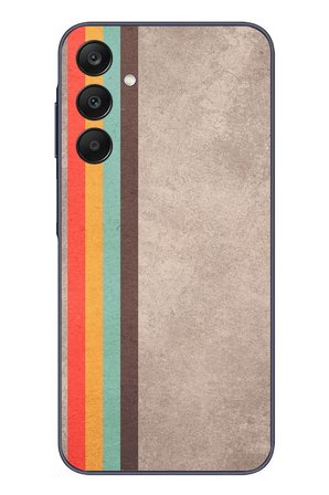 Samsung Galaxy A25 Uyumlu Retro Gökkuşağı Baskılı Silikon Kılıf