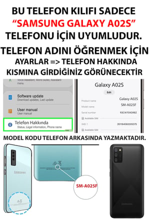 Samsung Galaxy A02S Uyumlu Beyaz Mermer Baskılı Silikon Kılıf