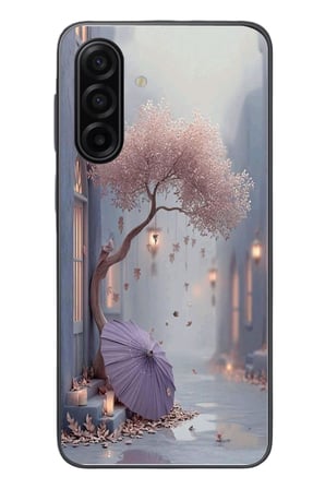 Samsung Galaxy A17 Uyumlu Mor Lamba Altı Baskılı Silikon Kılıf