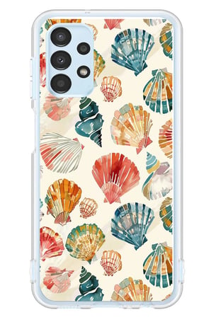 Samsung Galaxy A13 Uyumlu Deniz İncileri Baskılı Silikon Kılıf