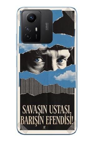 Redmi Note 12S Uyumlu Savaşın Ustası Atatürk Baskılı Silikon Kılıf