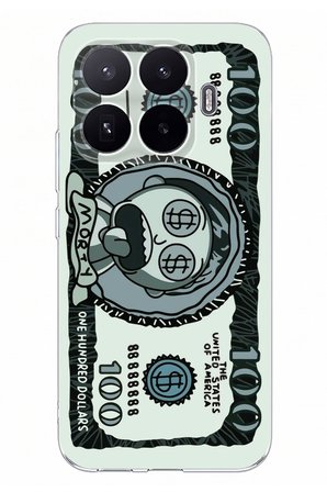 Xiaomi 17T Uyumlu Morty Dolar Baskılı Silikon Kılıf