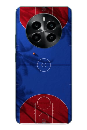 Realme 12 4G Uyumlu Basketbol Sahası Baskılı Silikon Kılıf