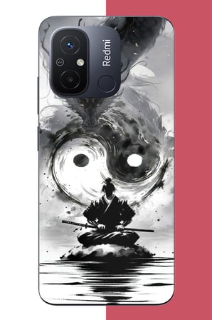 Redmi 12C Uyumlu samuray Baskılı Silikon Kılıf