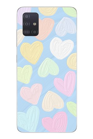 Samsung Galaxy A51 Uyumlu Kalpler Baskılı Silikon Kılıf