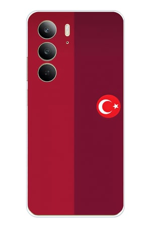Realme C75 Uyumlu Türk Milli Takım Parçalı Forma Baskılı Silikon Kılıf