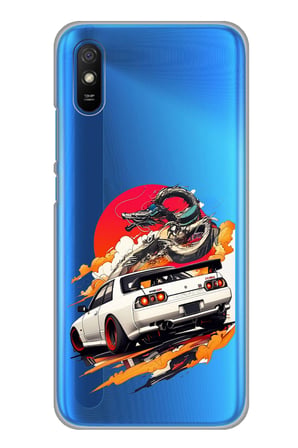 Redmi 9A Uyumlu GTR Güneş Ejderha Tasarımlı Baskılı Silikon Kılıf