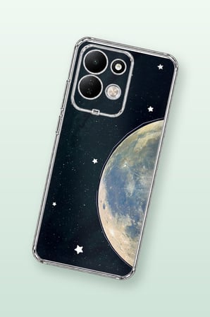 Redmi 17 4G/5G Uyumlu Minimalist Galaksi Yıldızlı Gece Baskılı Silikon Kılıf
