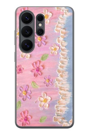 Samsung Galaxy S26 Ultra Uyumlu Çiçek Dalgaları Baskılı Silikon Kılıf