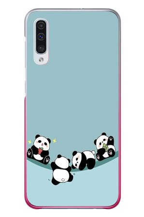 Samsung Galaxy A50 Uyumlu Panda Ailesi Baskılı Silikon Kılıf