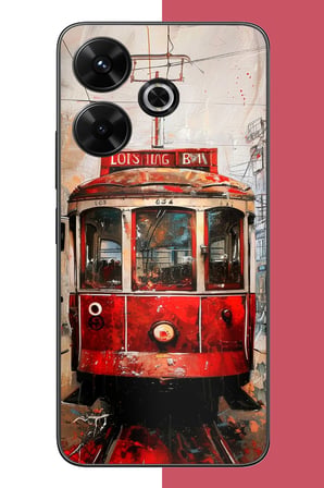Redmi 13 Uyumlu Taksim Tramvay Baskılı Silikon Kılıf