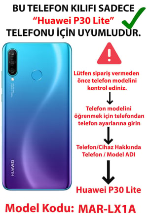 Huawei P30 Lite Uyumlu Cool Chill Krem Pop Art Kolaj Baskılı Silikon Kılıf
