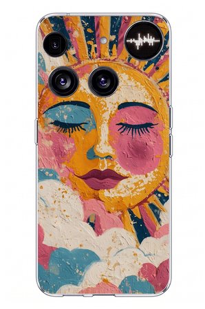Nothing Phone (3) Uyumlu Efsunlu Güneş Baskılı Silikon Kılıf
