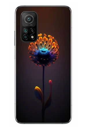 Xiaomi Mi 10 T Uyumlu Büyülü Çiçek Baskılı Silikon Kılıf