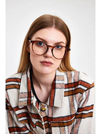 Luna Jewelry Leopar Mavi Işık Korumalı Gözlük