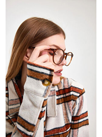 Luna Jewelry Leopar Mavi Işık Korumalı Gözlük